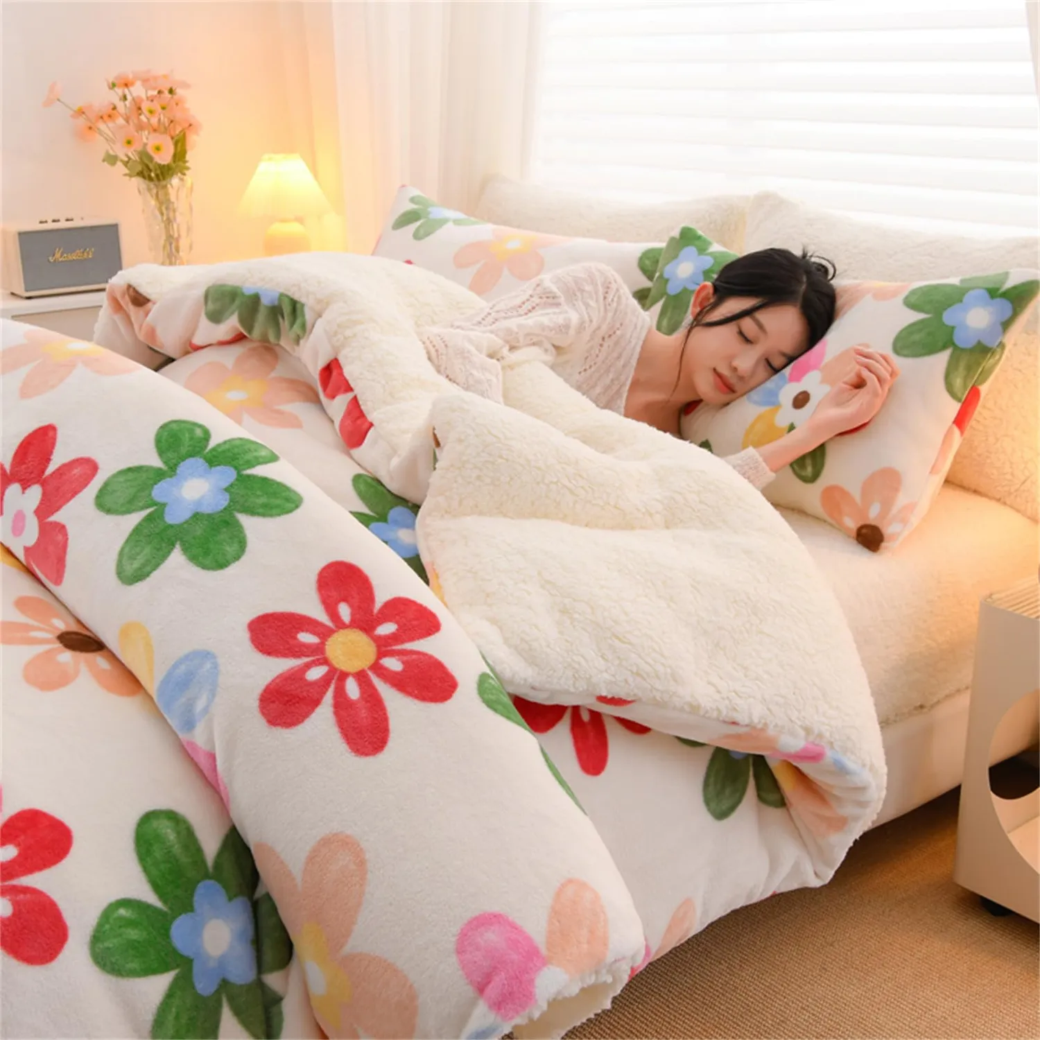 HonunGron Sherpa Bettdecke Winter B 150x200cm 3kg warm