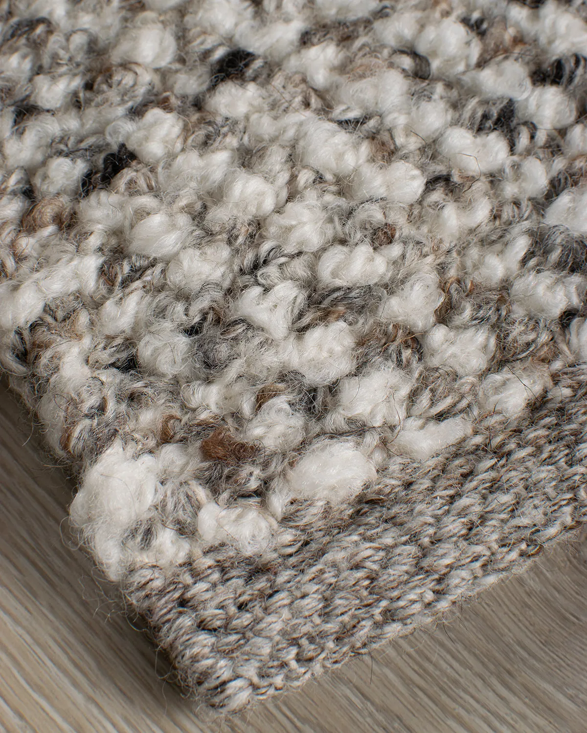 HC Interior Rugs Dover 1732-203 Teppich Weiß-Stein 200x290 Wolle