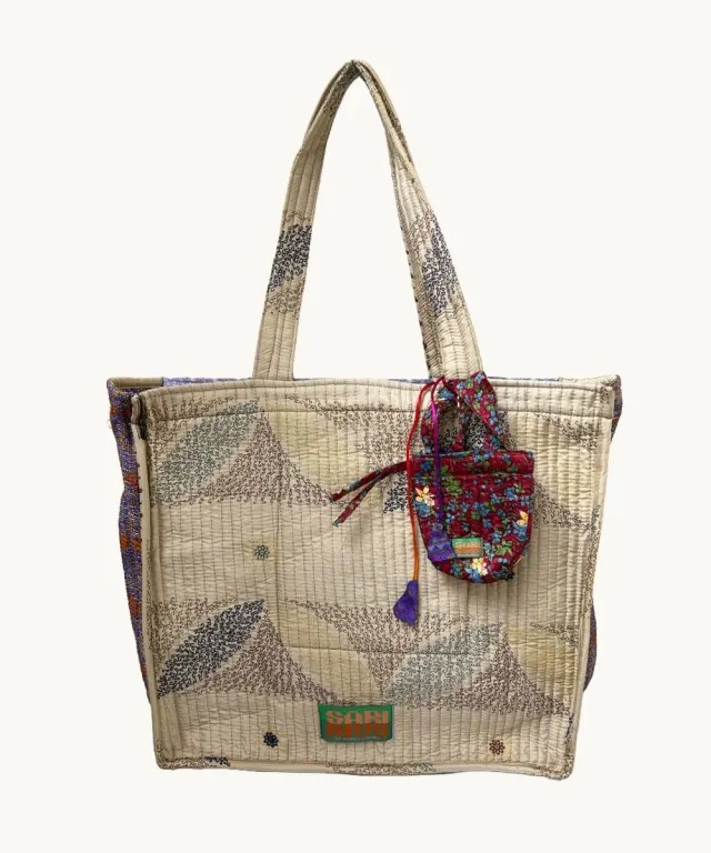 Doing Goods Coco Coco Sari Bag 006 Shopper Vintage-Sari mittel