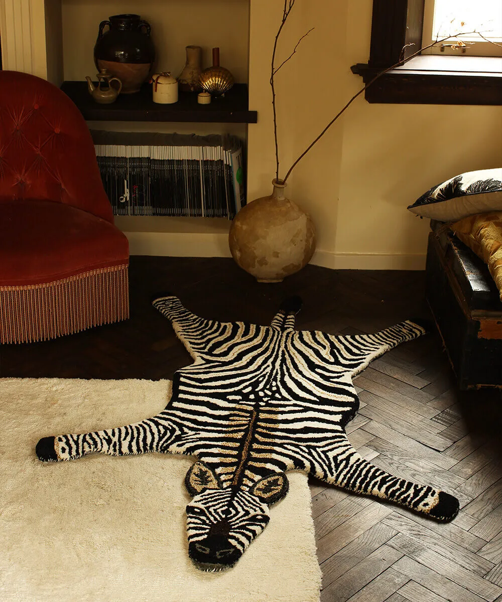 Doing Goods Stripey Zebra Teppich Large Wolle handgetuftet