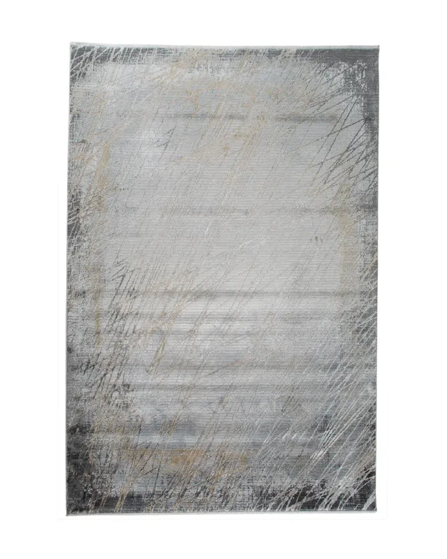 HC Interior Rugs Luton 8100-022 Teppich Grau Viskose