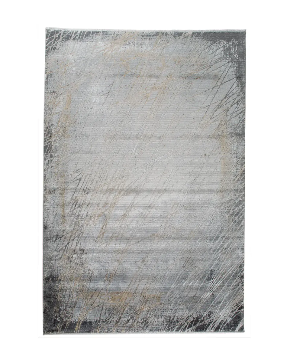 HC Interior Rugs Luton 8100-022 Teppich Grau Viskose