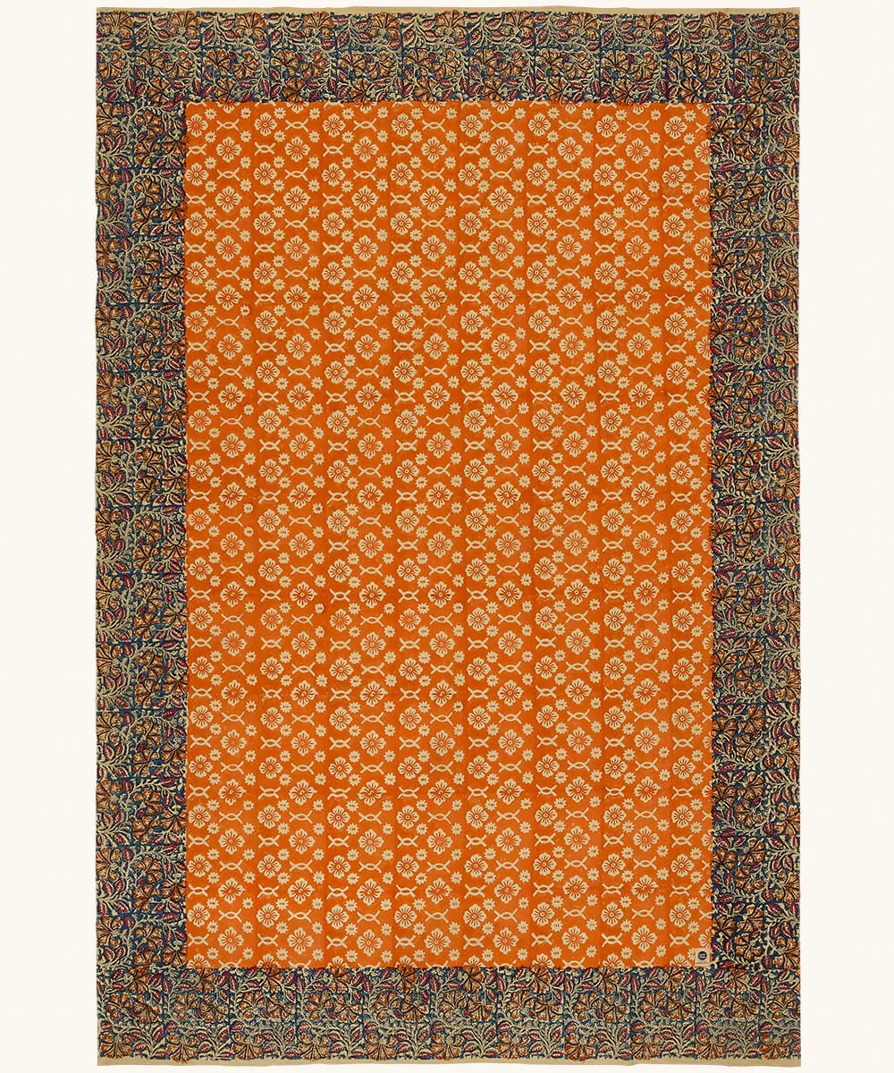 Doing Goods Ulla Simple Decke 220x140 orange mit Tasche