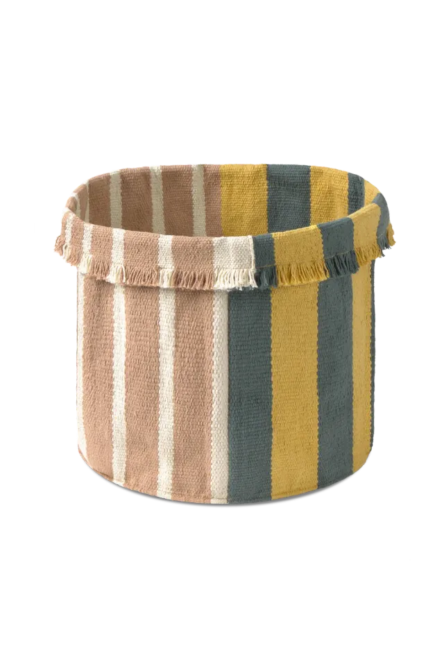 Lorena Canals Terrazo Korb Tall 35x35 Baumwolle beige