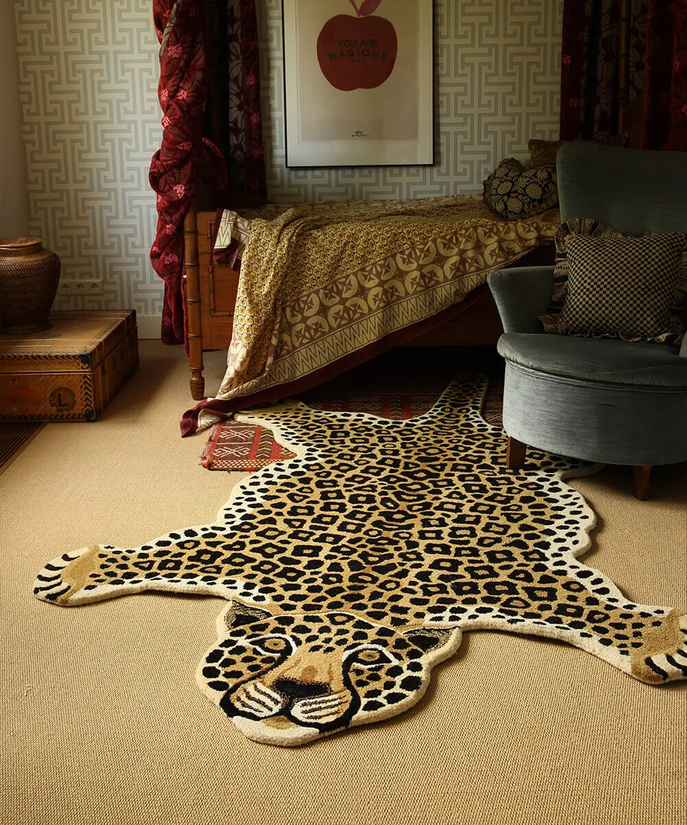 Doing Goods Loony Leopard XL Teppich Wolle