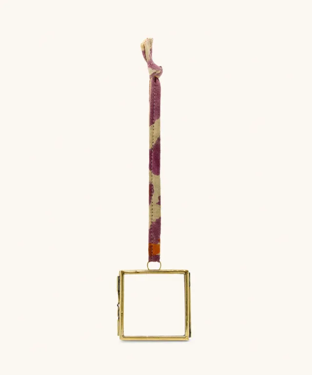 Doing Goods Mini Pink Leopard Bilderrahmen 5,5 cm Messing