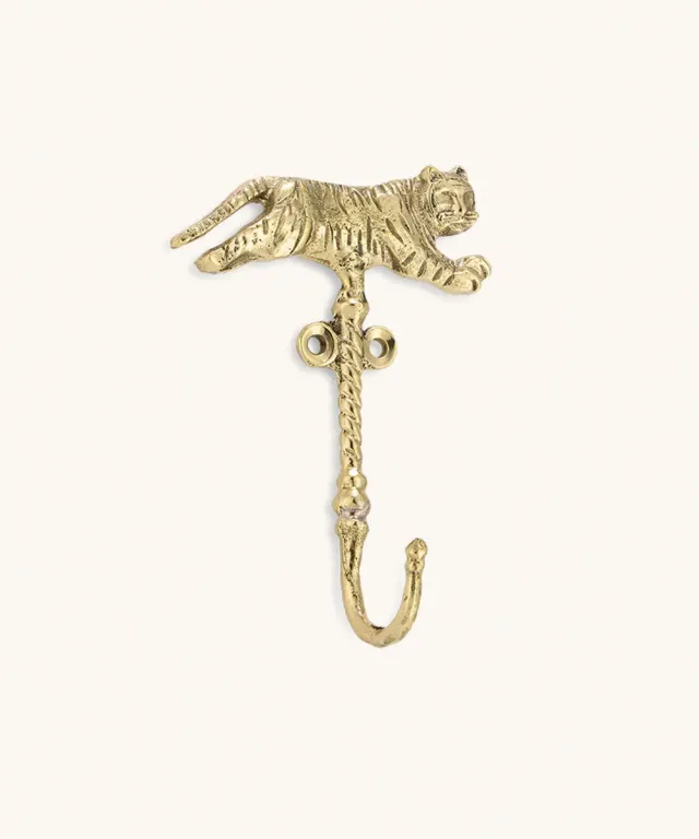 Doing Goods Tyler Tigre Wandhaken Tiger Messing