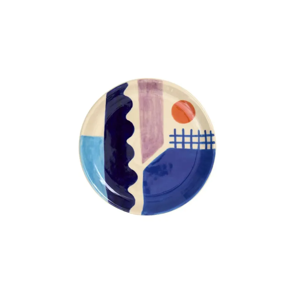Donna Wilson Sun + Sea Teller Steingut 19 cm
