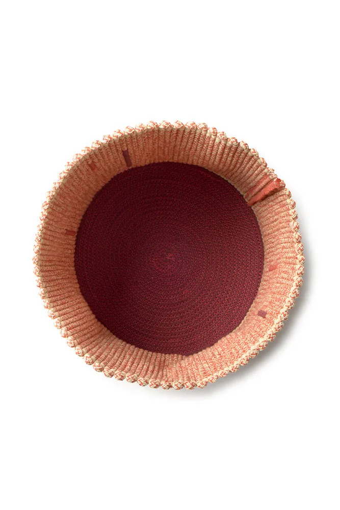 Lorena Canals Vertical Korb Ø35x25 cm Terracotta Baumwolle