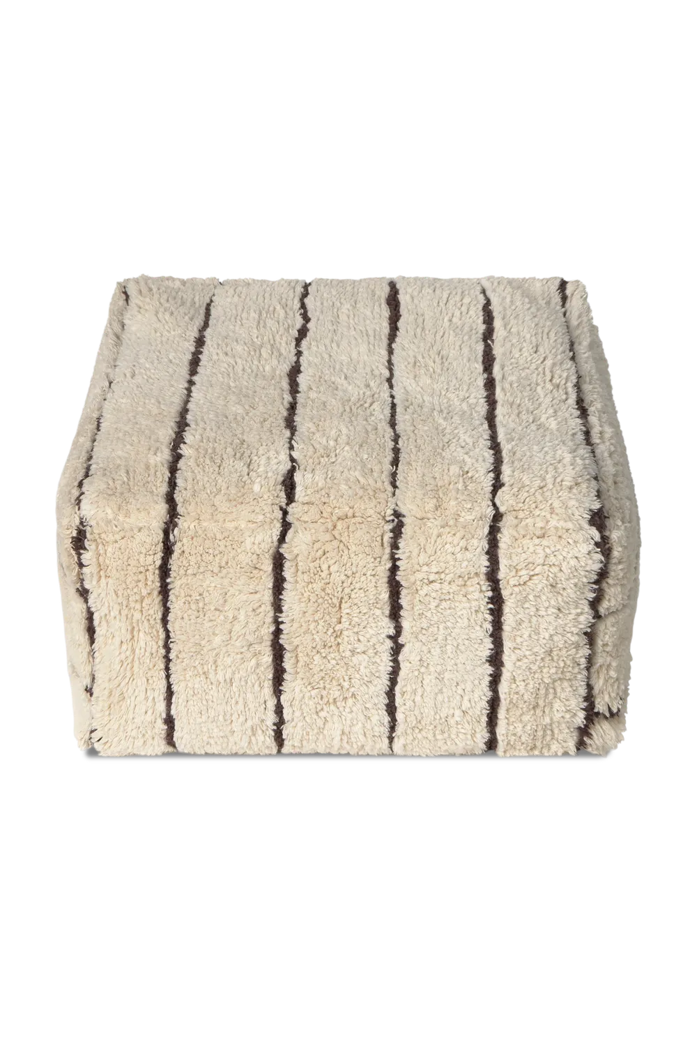 Lorena Canals Lines Pouf 45x45 Natur gestreift