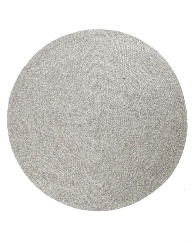 HC Interior Rugs Stavanger 3300-230 Teppich Silver rund elegant