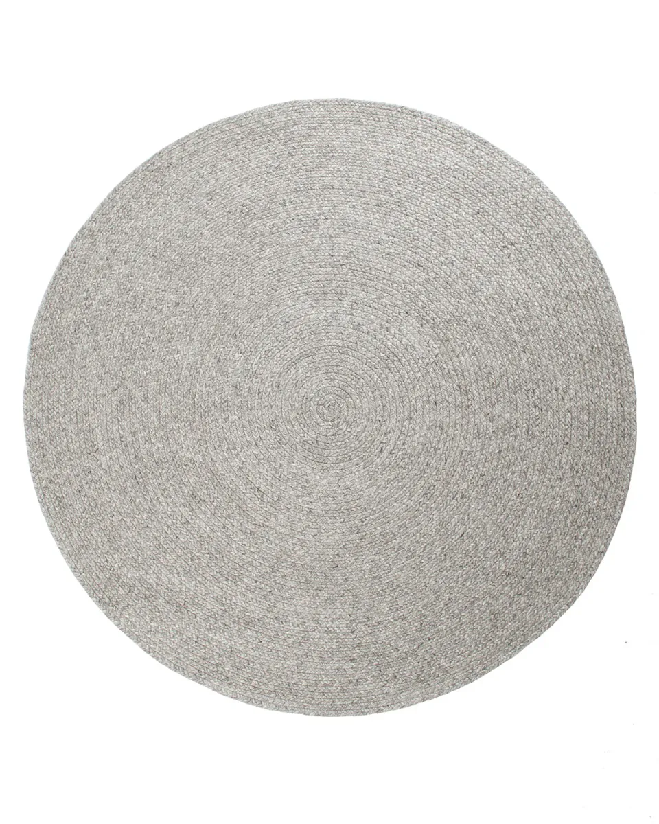 HC Interior Rugs Stavanger 3300-230 Teppich Silver rund elegant