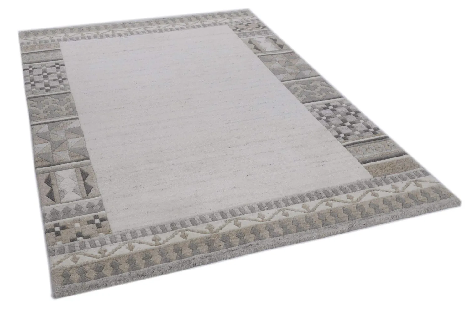 THEKO Royal Natur Teppich 60x90 Natur Beige Schurwolle