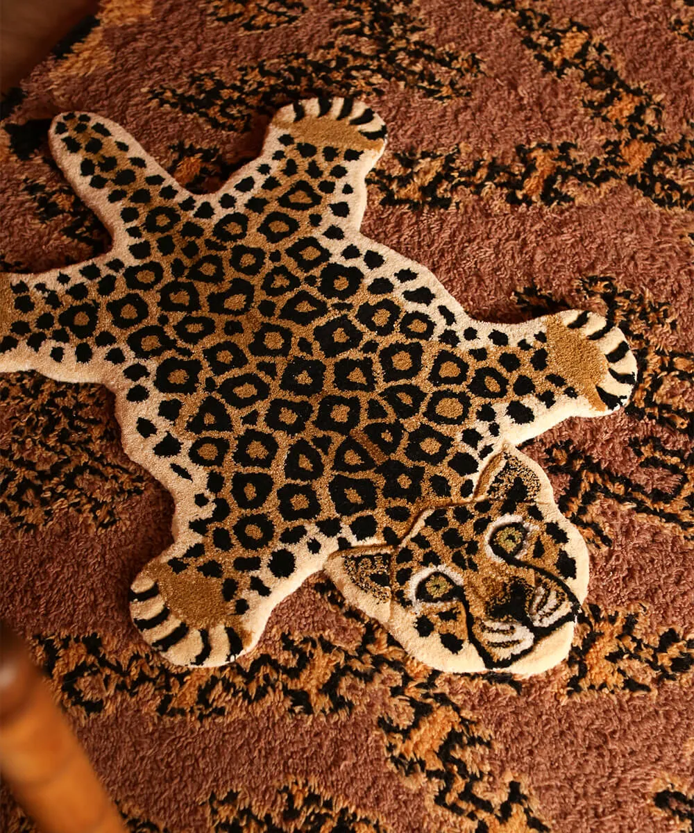 Doing Goods Loony Leopard Teppich Small Wolle