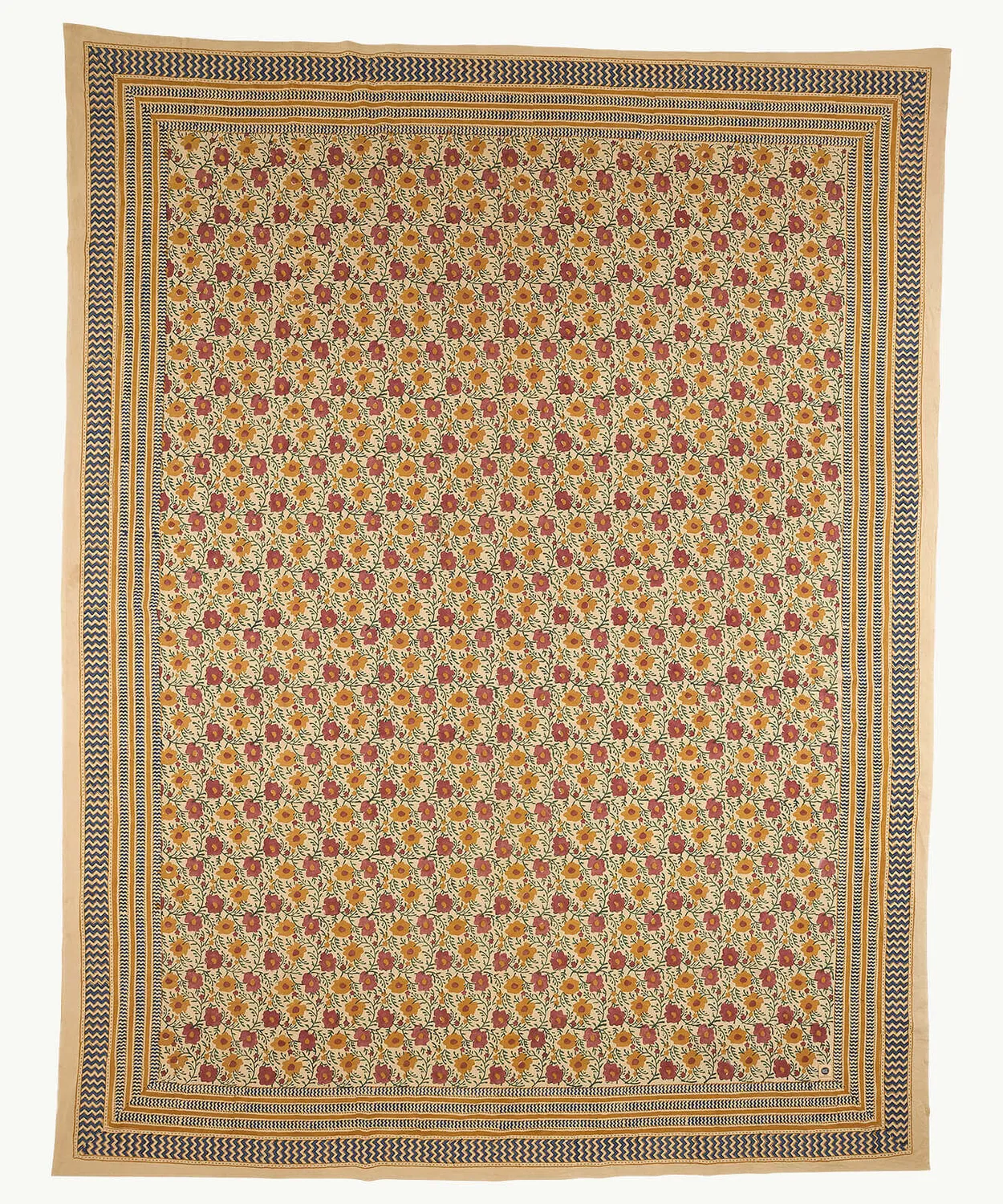 Doing Goods Evy Double Plaid Baumwolldecke mit Beutel