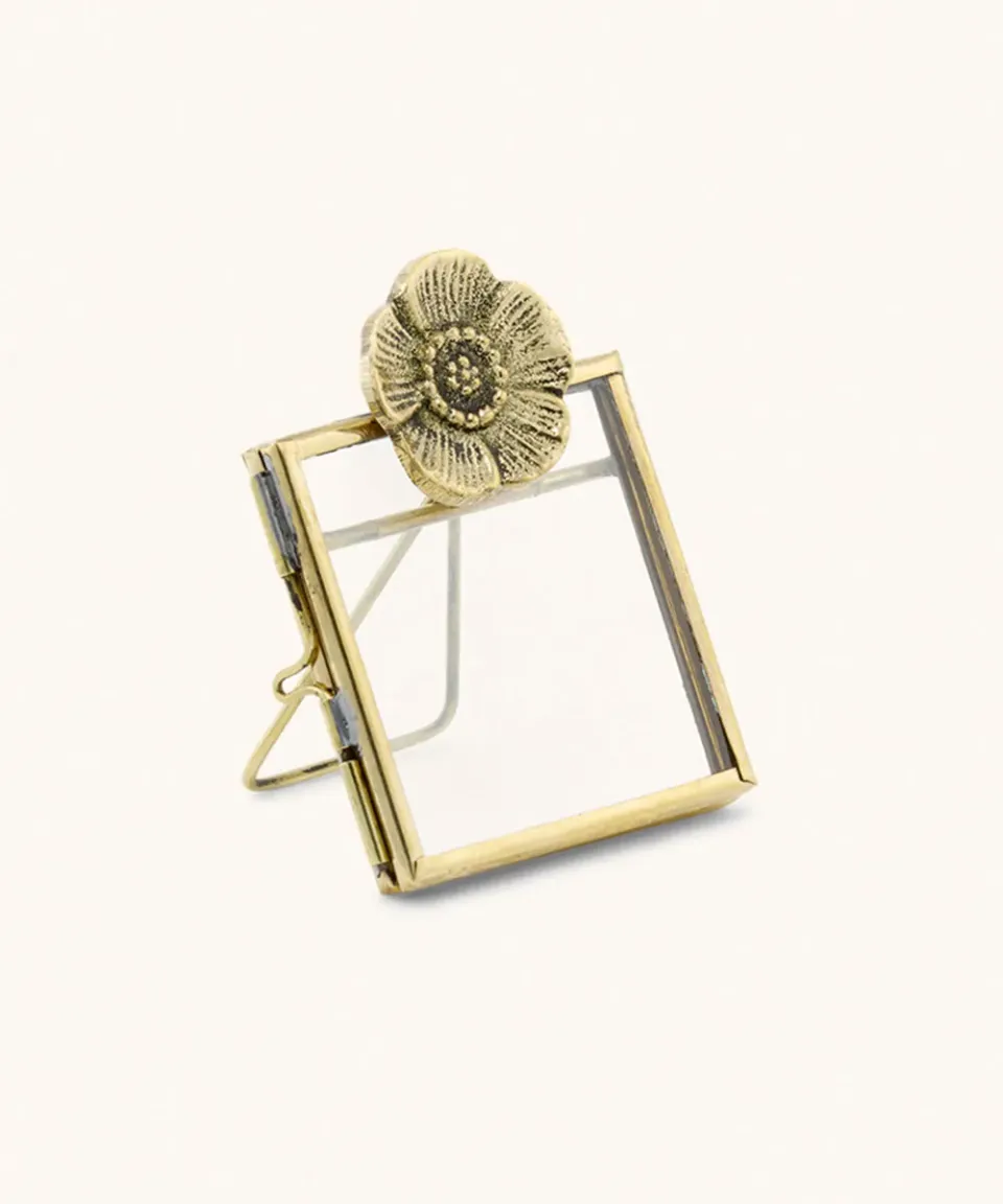 Doing Goods Mia Poppy Mini Bilderrahmen 7,2 cm Messing