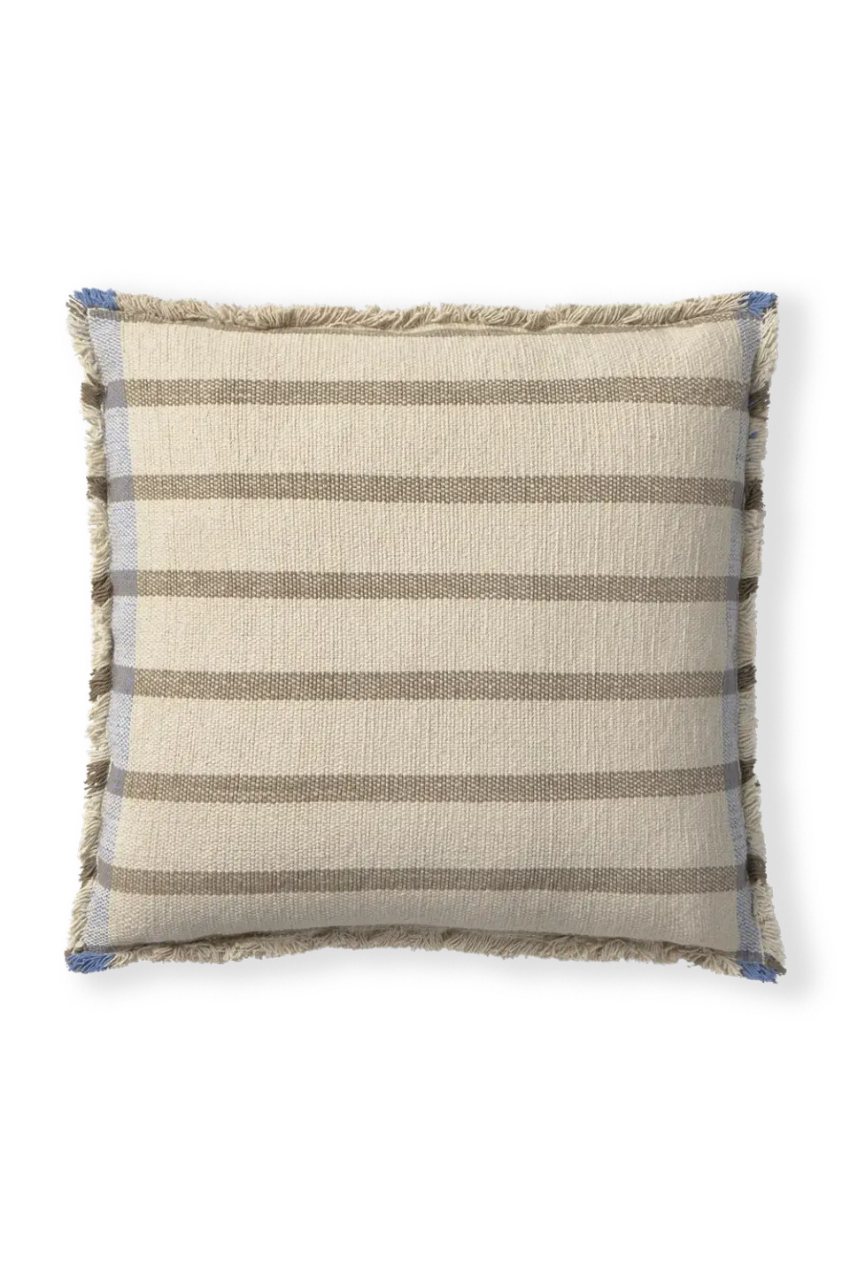 Lorena Canals Lines Kissen 45x45 cm braun gestreift