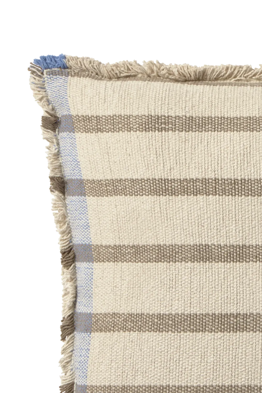 Lorena Canals Lines Kissen 45x45 cm braun gestreift