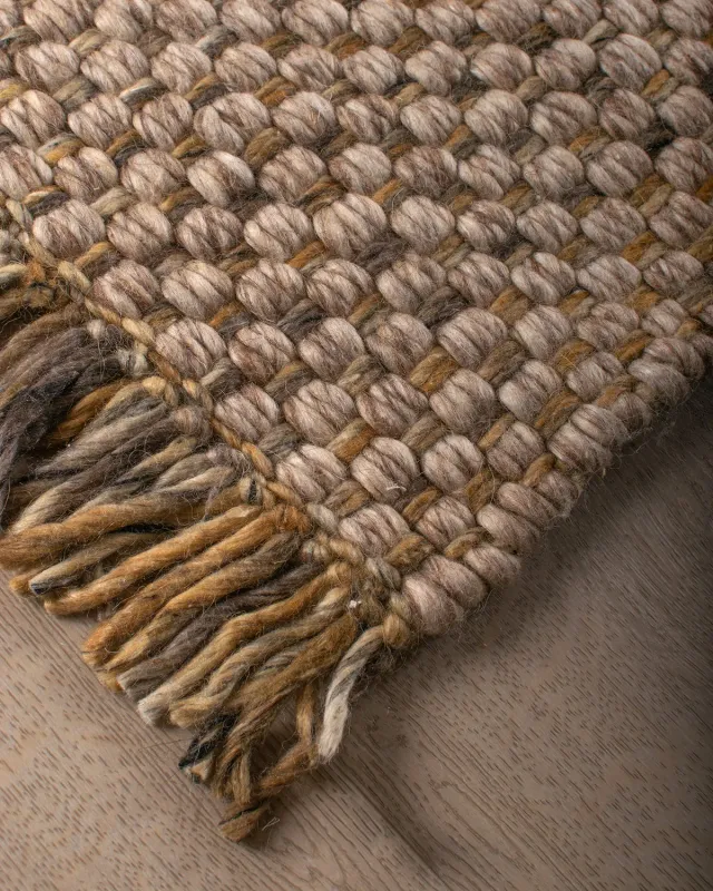 HC Interior Rugs Leeds 8001-358 Teppich Beige Honey Mix Wolle