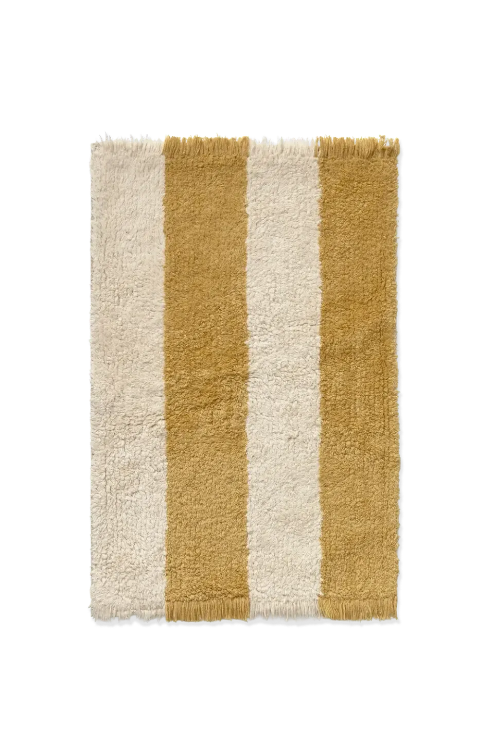 Lorena Canals Cabana Lines Teppichmuster Natural Dark Honey