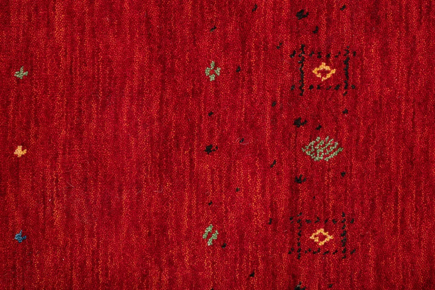THEKO Lori Dream Gold Teppich 90x160 cm Rot Schurwolle