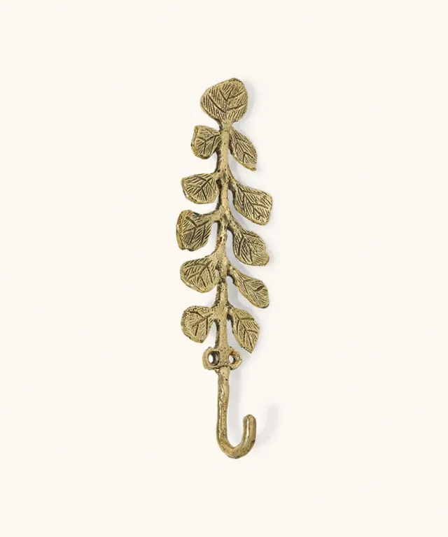 Doing Goods Bea Botanical Wandhaken Messing 19,5 cm