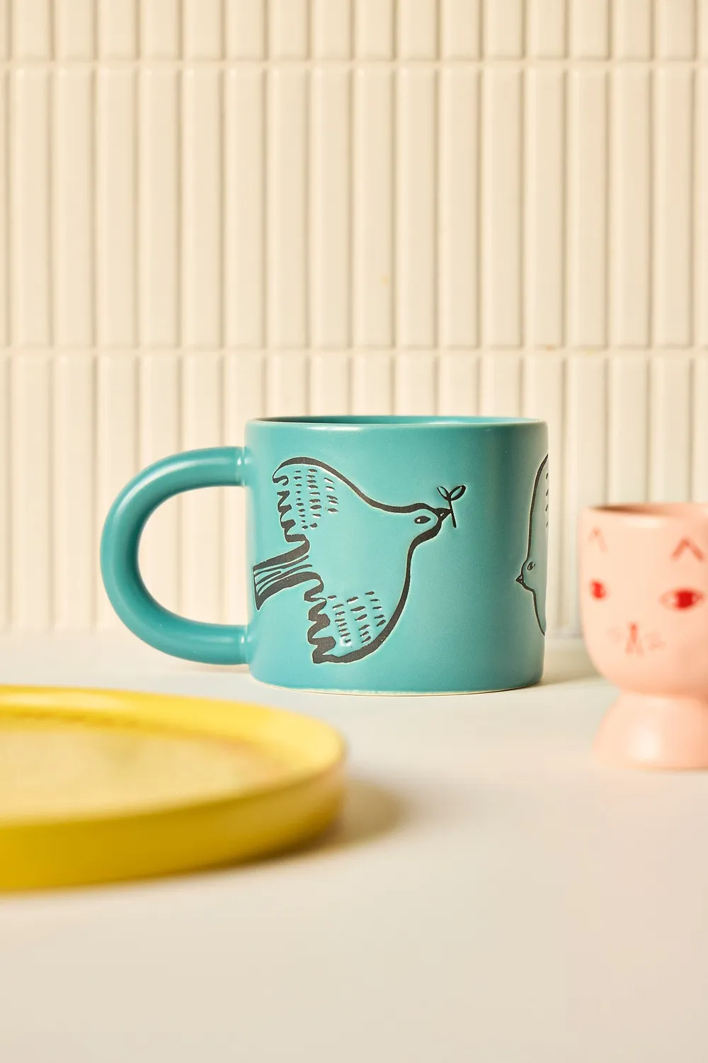 Donna Wilson Bluebird Tasse Steinzeug 9 cm blau