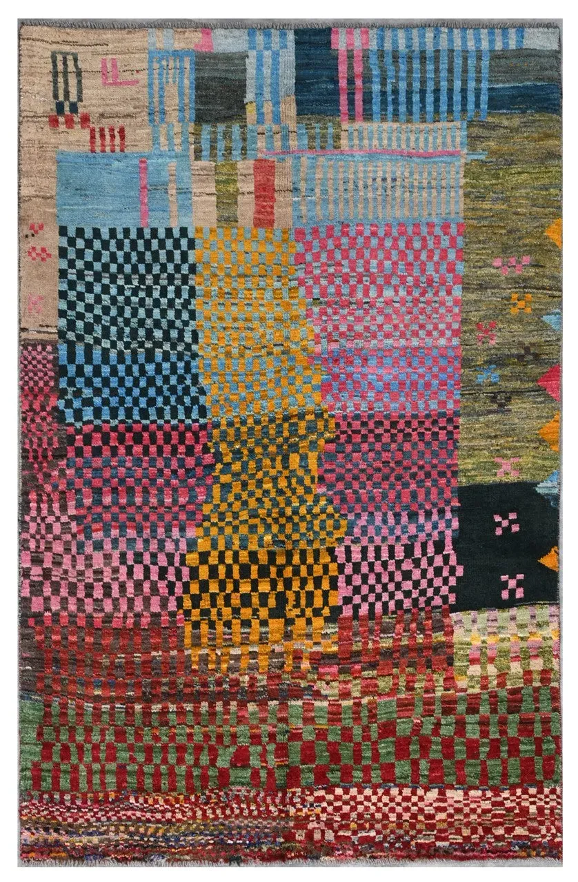 Amini Taimany Teppich 193x119 handgeknüpft