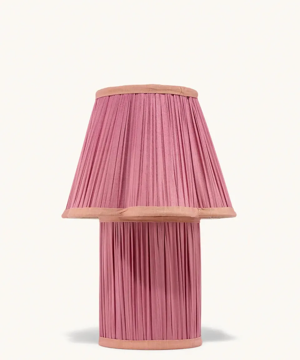 Doing Goods Myra Petite Tischlampe Fuchsia Seide