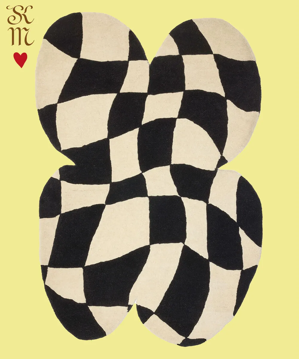 Doing Goods Cleo XL Teppich Schmetterling 180x120