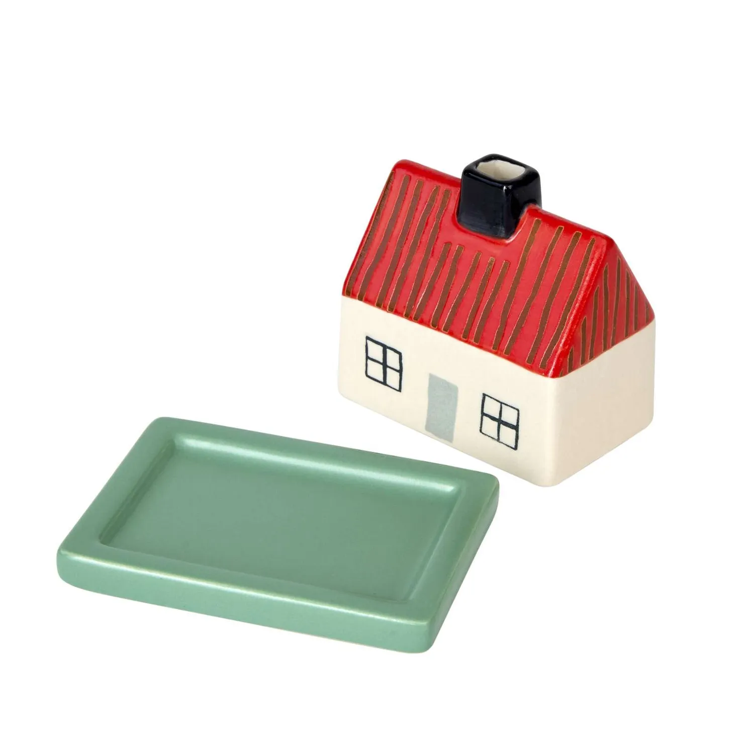 Donna Wilson Little Hiding House Dose Steinzeug weiß