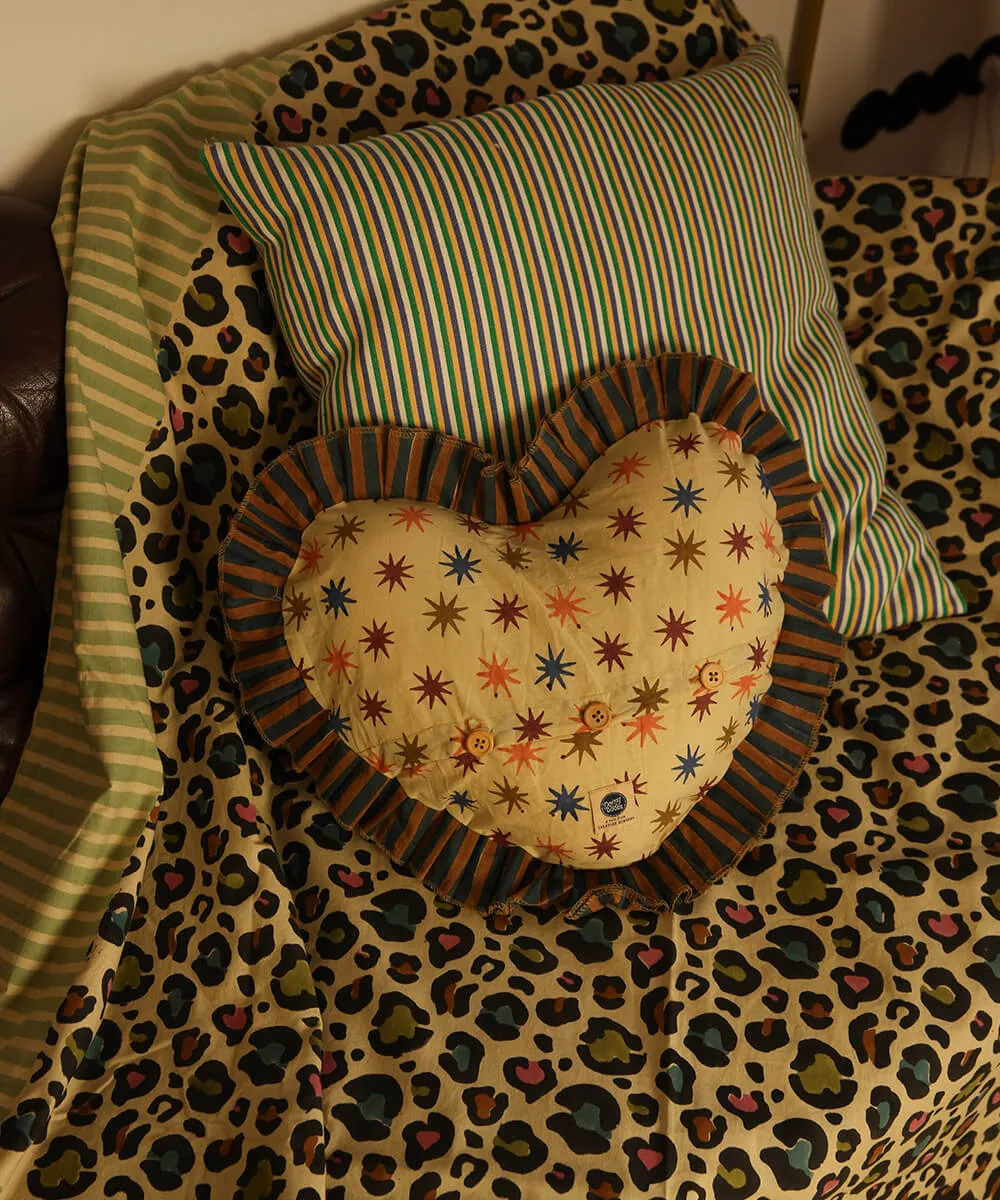 Doing Goods Disco Leopard Single Plaid Decke 220x140 Beutel