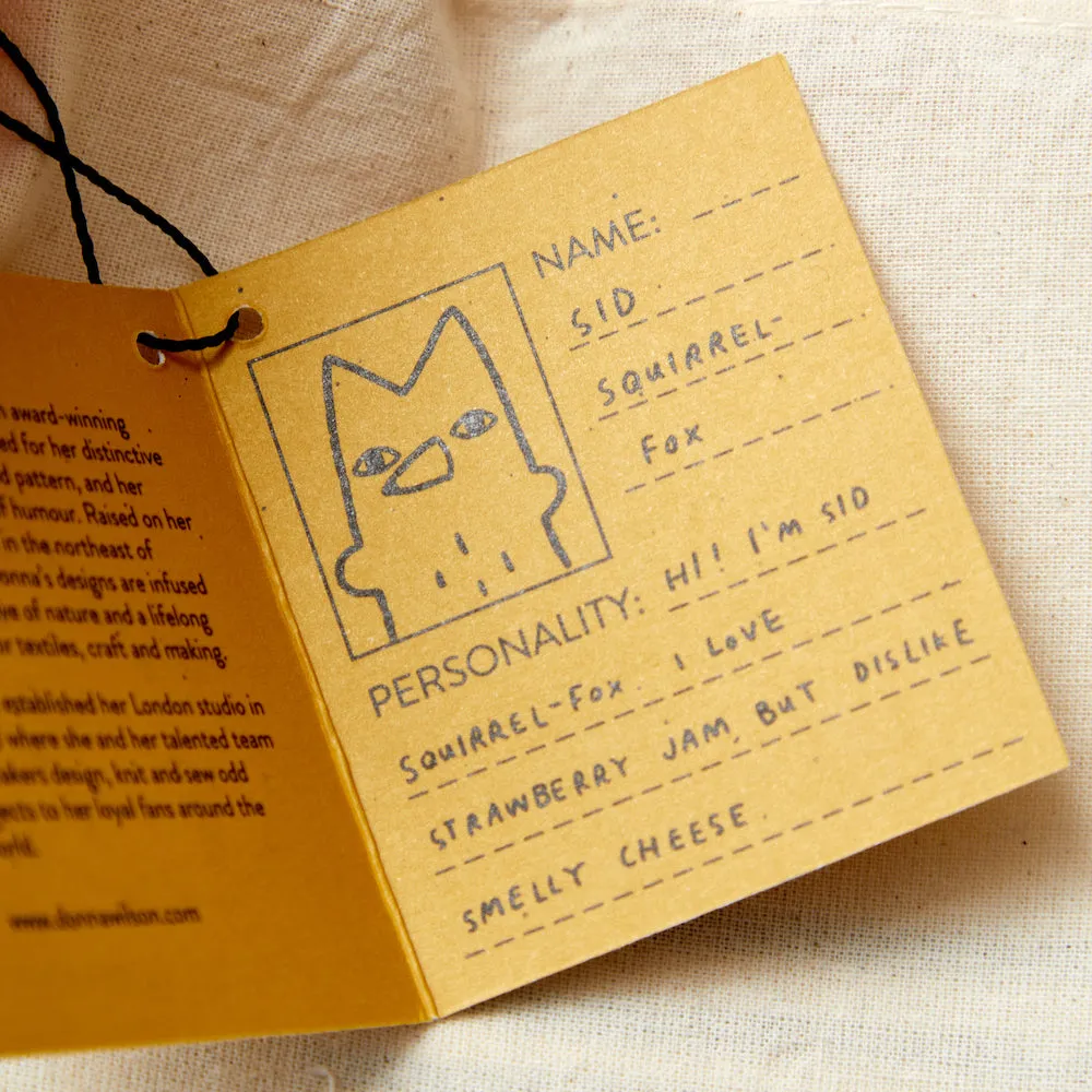 Donna Wilson Sid Squirrel Fox Wee One Kuscheltier Bio-Baumwolle
