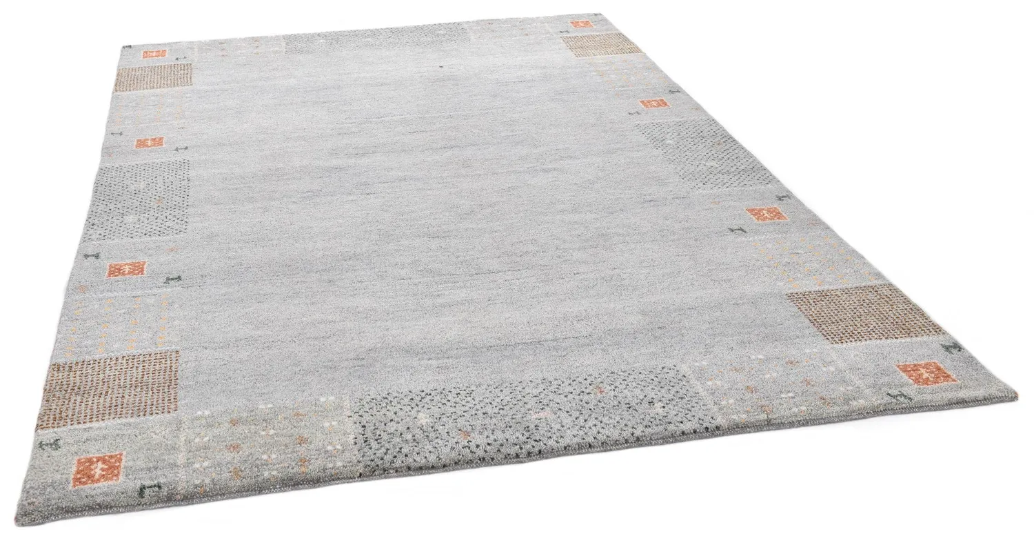 THEKO Denver Wollteppich Grau 200x250 cm Schurwolle