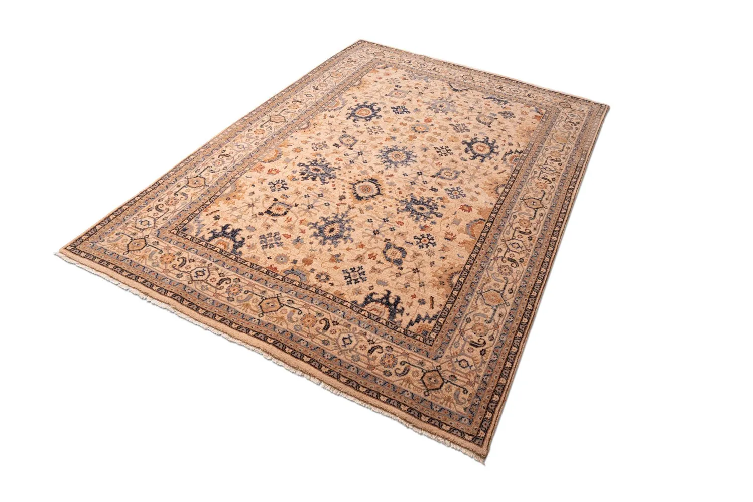 THEKO Saharna Teppich 80x150 cm Braun Schurwolle