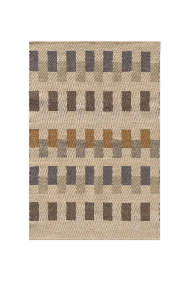 Lorena Canals Intersecting Natural Teppich 86x130 Wolle