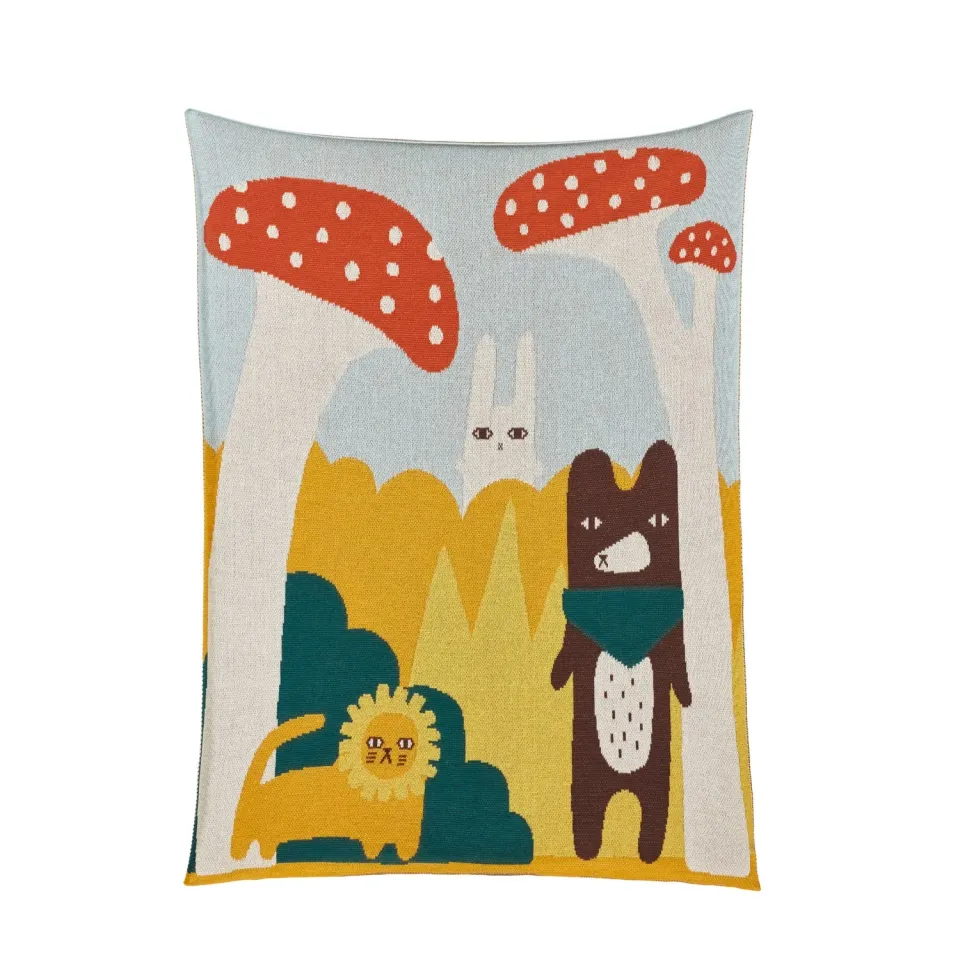 Donna Wilson Trees Babydecke 90cm Bio-Baumwolle