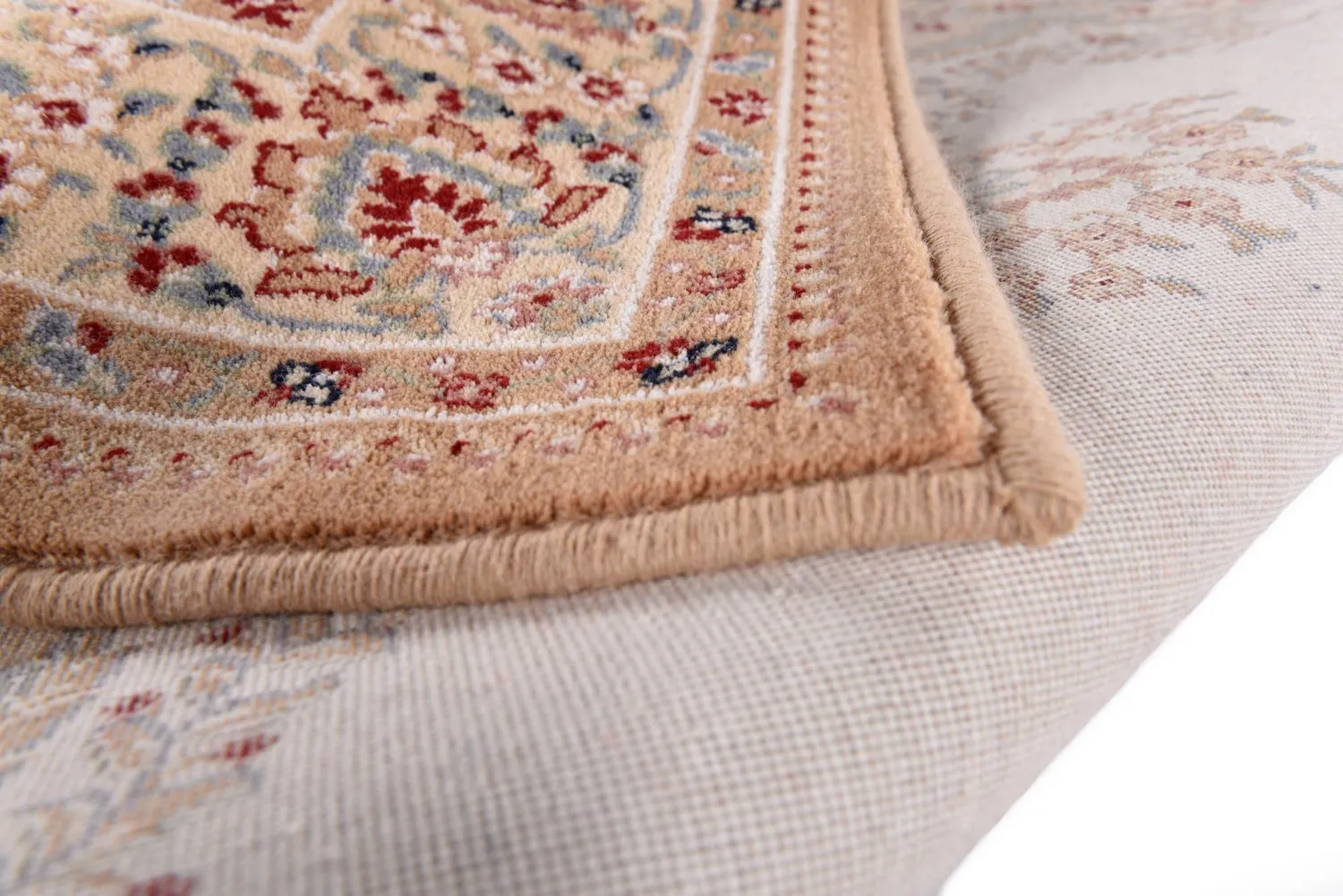 THEKO Dolna Teppich Beige 50x80 Schurwolle