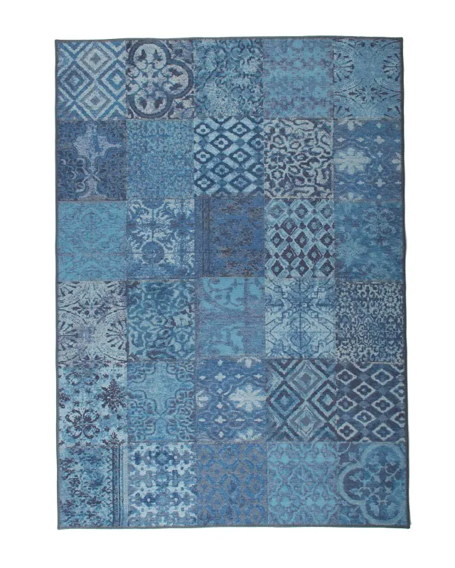 HC Interior Gobelin 5002-I500 Teppich Indigoblau Baumwolle