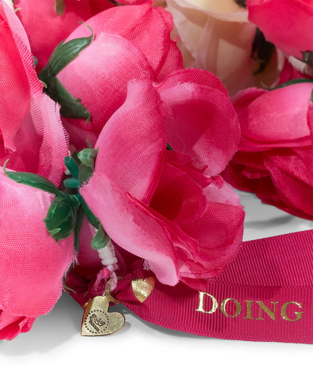 Doing Goods Rosenbouquet Girlande 203cm Rosa-Weiß
