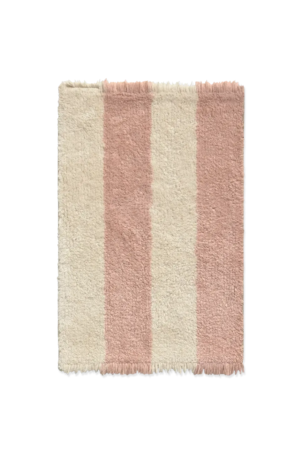Lorena Canals Cabana Lines Swatch Teppichmuster Baumwolle Vintage Nude