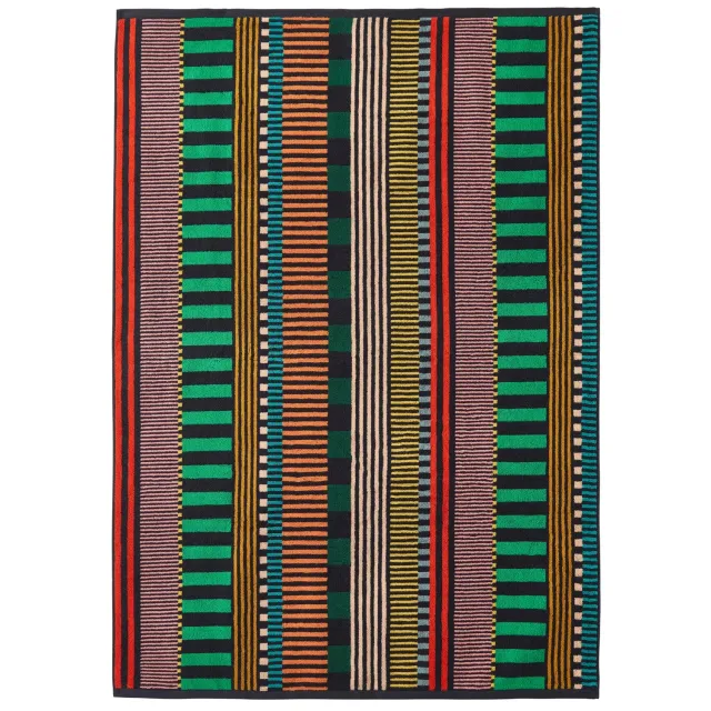 Donna Wilson Multi Stripe XL Badetuch 100x150cm Baumwolle