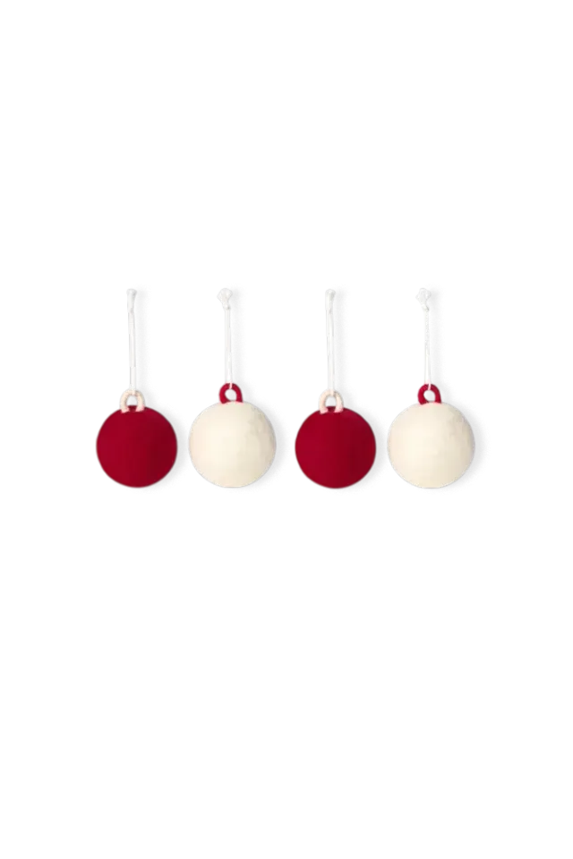 Lorena Canals Christmas Balls Christbaumkugeln 4er 7cm