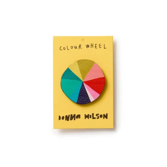Donna Wilson Colour Wheel Anstecker Holz 4 cm