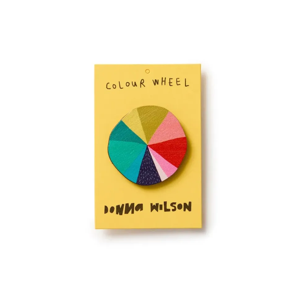 Donna Wilson Colour Wheel Anstecker Holz 4 cm