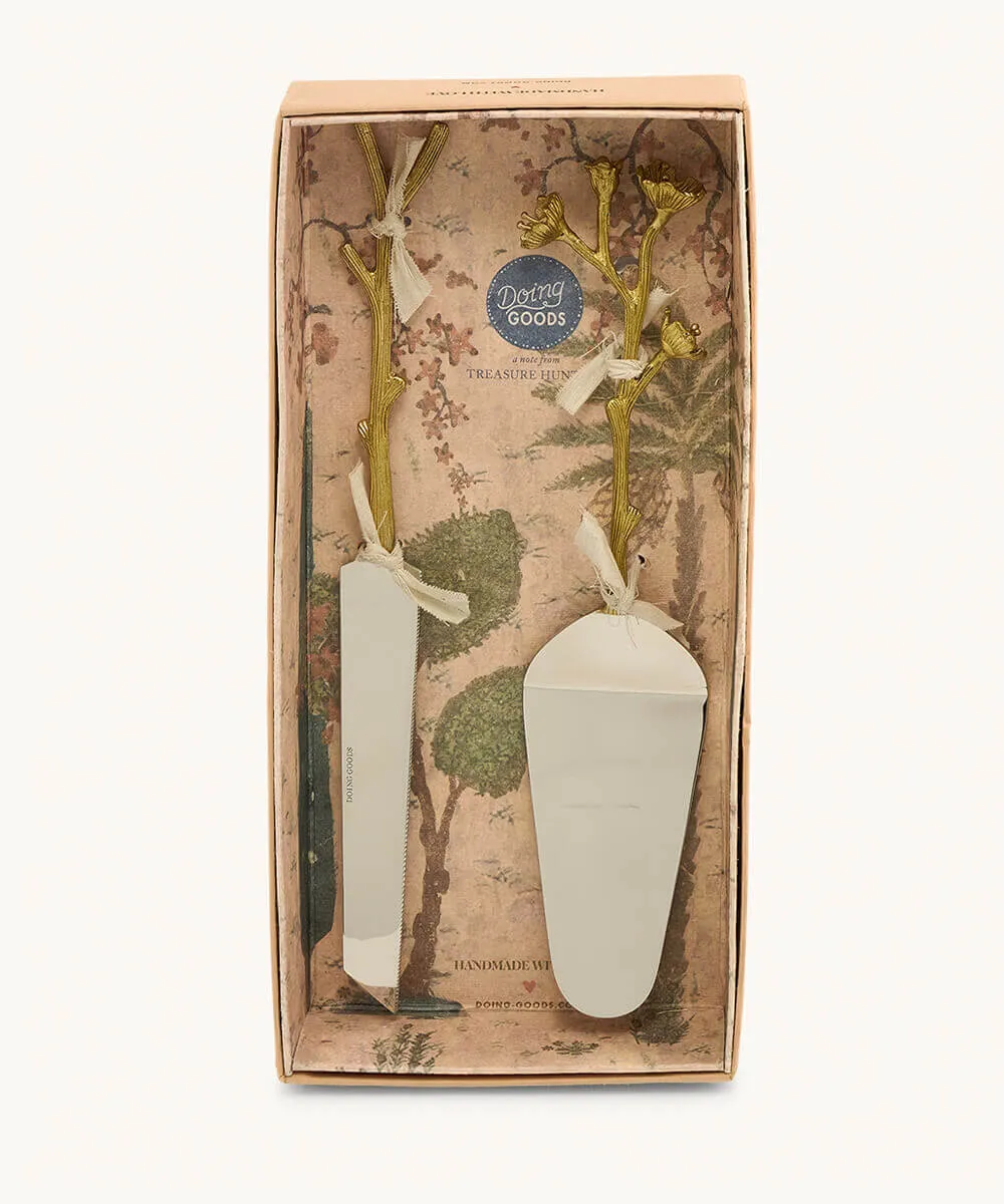 Doing Goods Ava Tortenheber Set Blume Geschenkbox