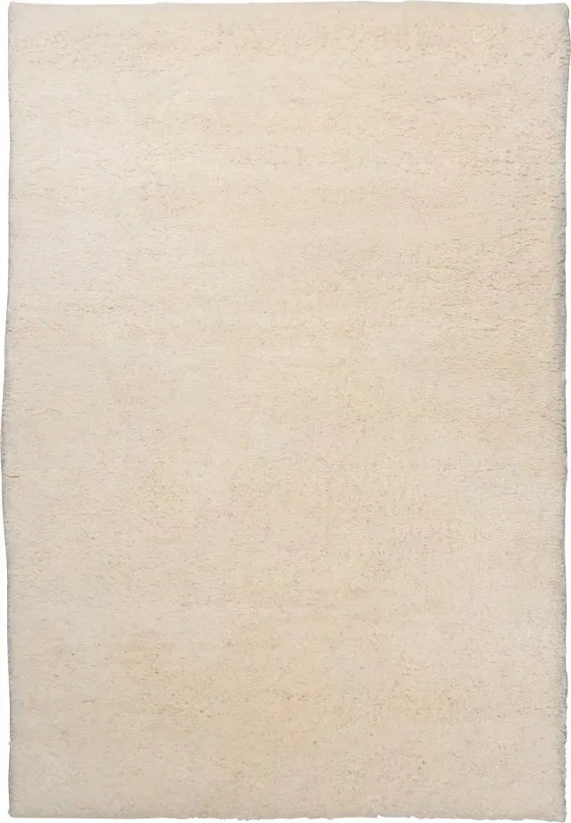 THEKO Tanger Berberteppich 60x90 Weiß Schurwolle