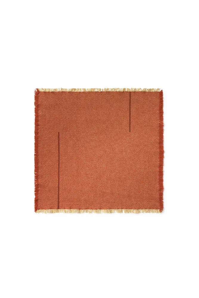Lorena Canals Vertical Terracotta Stoffservietten 4er 45x45 Baumwolle