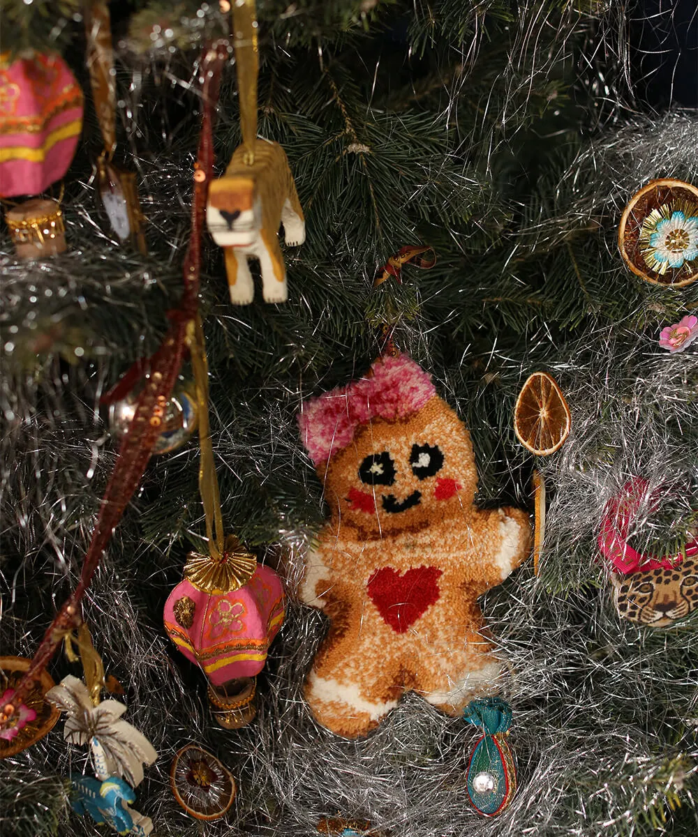 Doing Goods Mrs Ginger Bread Weihnachtsanhänger Wolle 25 cm
