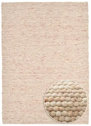 THEKO Alpen Teppich Beige Schurwolle flach